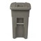 Toter 32 Gal. Graystone Document Trash Can with Wheels and Key Lid Lock CDA32 - alternate 8